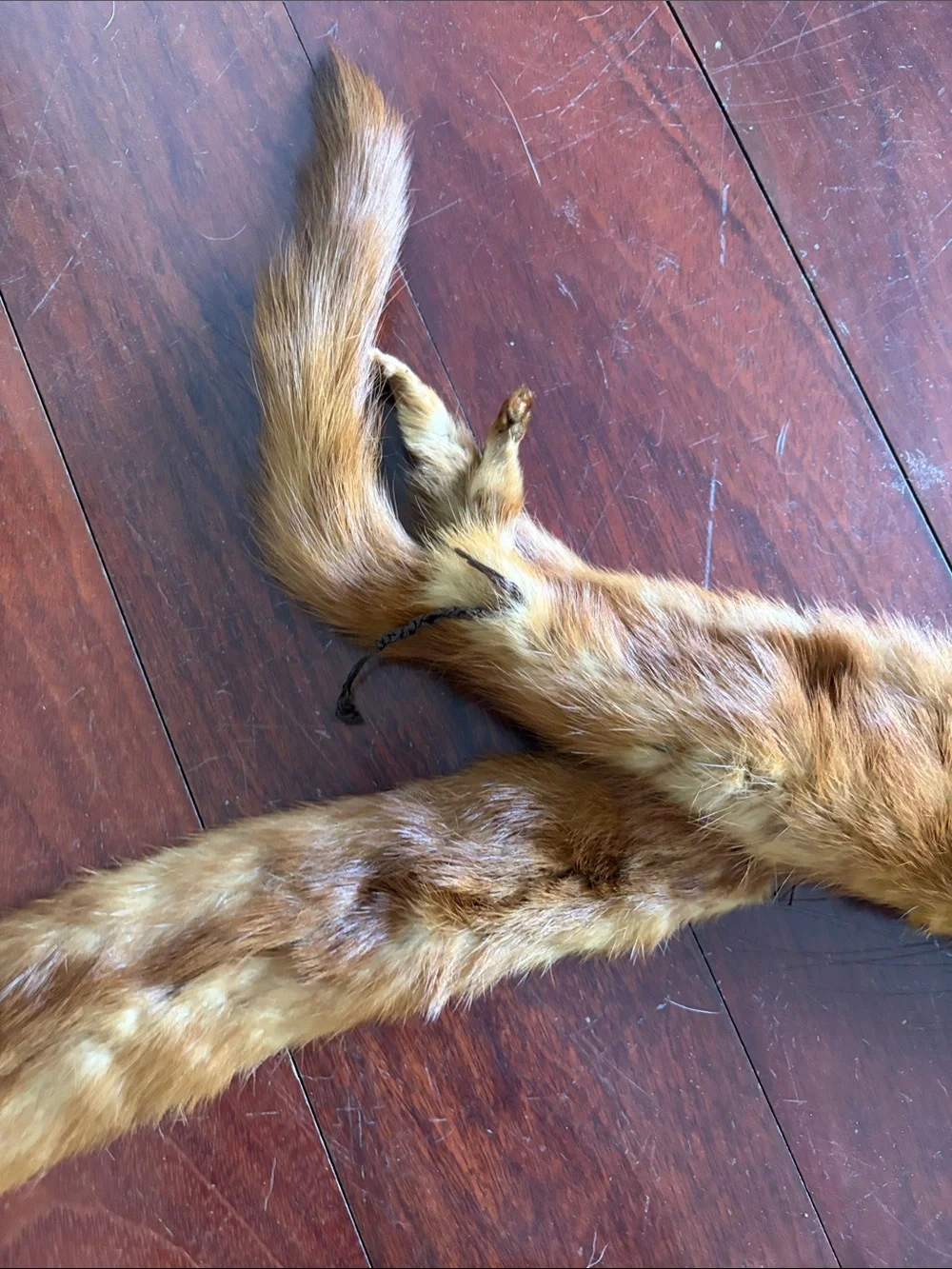 Vintage Brown Fur Stole Scarf